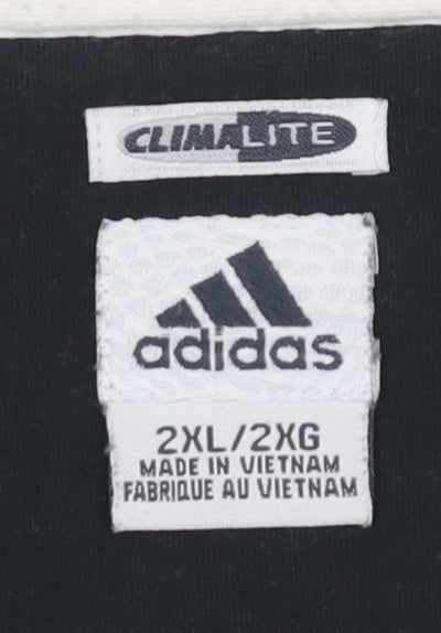 Adidas Men’s Black 2XL Climalite 1/2 Zip Pullover Sweatshirt