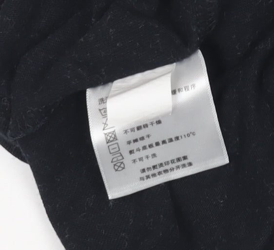 vt Womens Black XL Basic Crew Neck Graphic T-Shirt