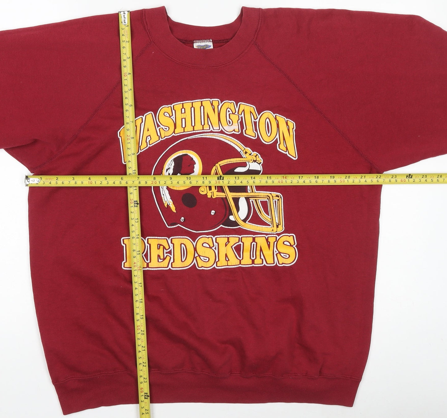 Vintage Trench Womens Red Pullover Sweatshirt Size L Washington Graphic