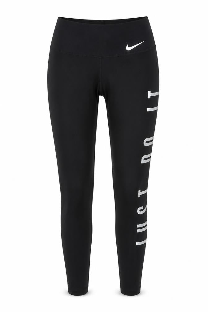 Nike Women's Black Dri-FIT 'Just Do It' Leggings XS