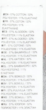 Nike Womens Grey Leggings Small Elastic Waist Slim Fit Activewear