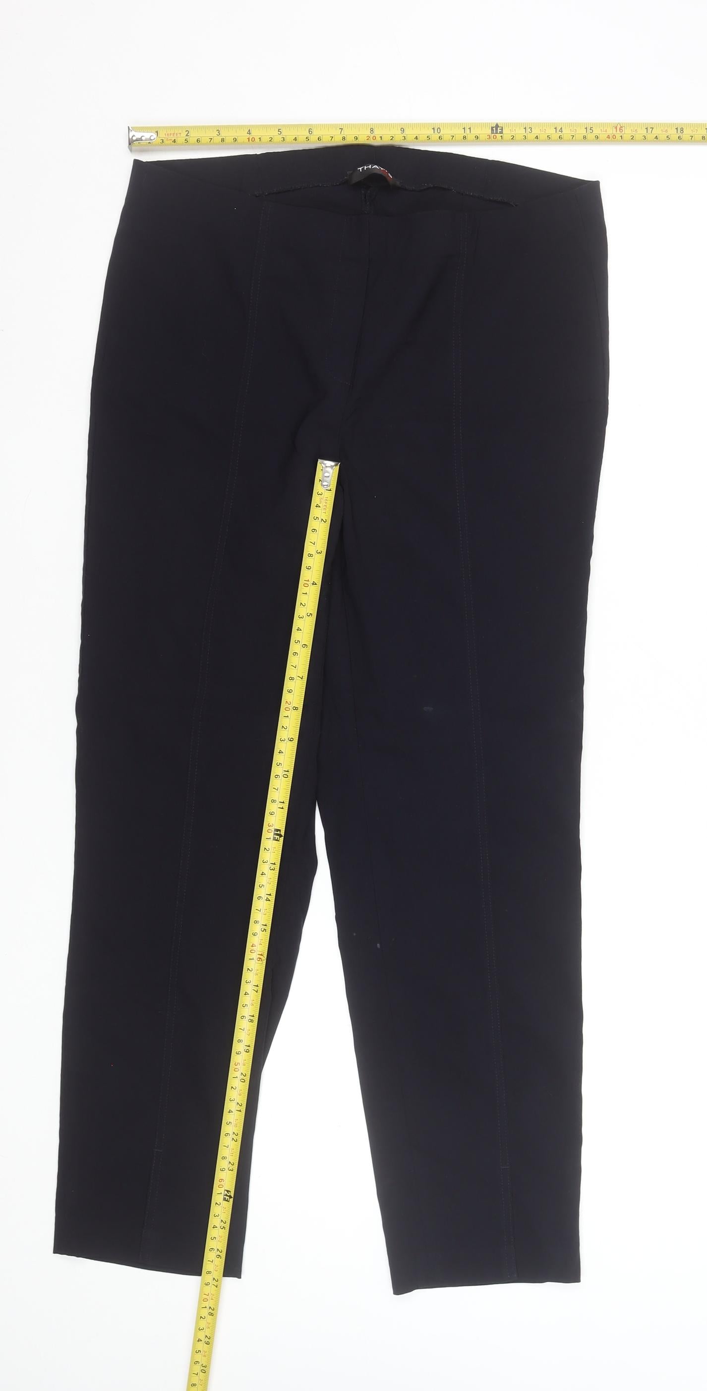 That's Me Women's Black Size 18 Straight Leg Trousers