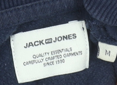 Jack & Jones Men's Blue Crew Neck Logo Sweatshirt Size M