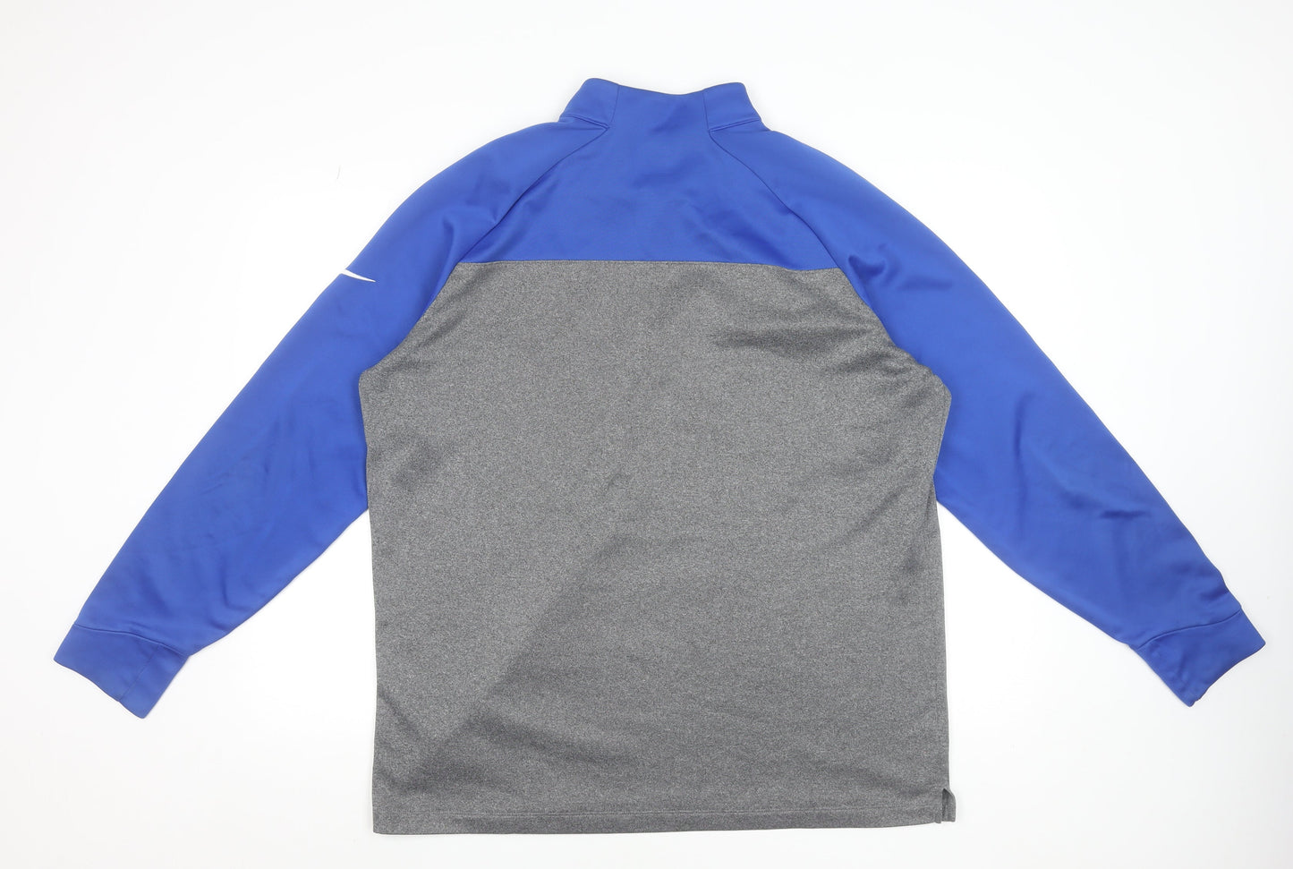 Nike Golf Men’s Blue Grey 1/4 Zip Track Jacket XL Polyester