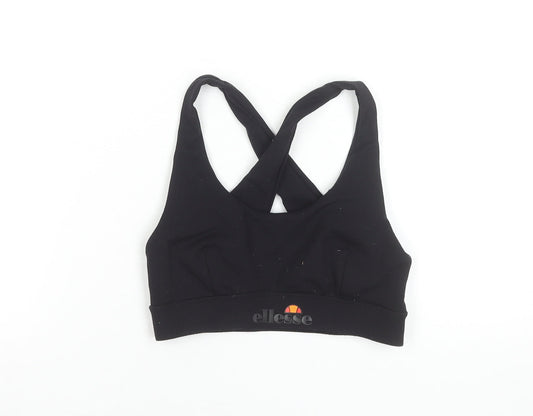 Ellesse Women's Black Racerback Sports Bra Top Size 8