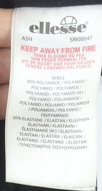 Ellesse Women's Black Racerback Sports Bra Top Size 8