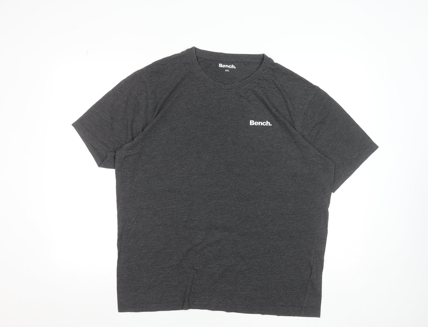 Bench Men's Grey Crew Neck Short Sleeve 2XL T-Shirt