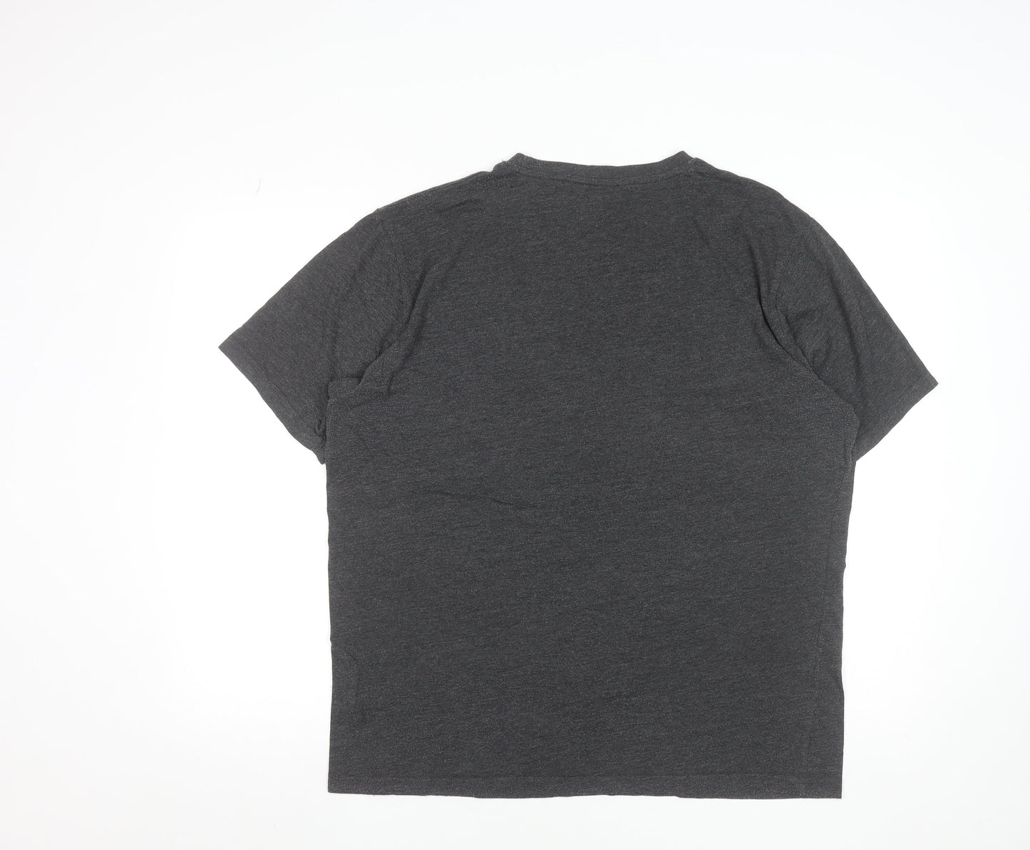 Bench Men's Grey Crew Neck Short Sleeve 2XL T-Shirt