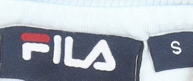 FILA Womens Blue Cropped T-Shirt Size S Short Sleeve 100% Cotton