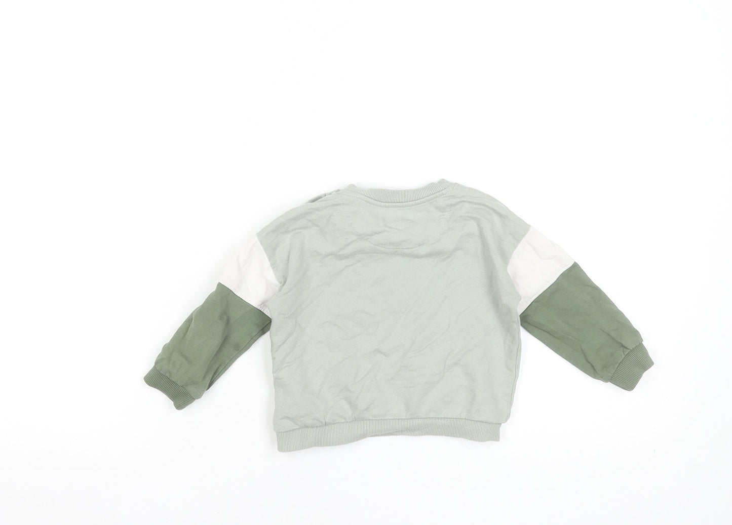 Lee Cooper Unisex Baby Green Long Sleeve Cotton Pullover T-Shirt 9-12M