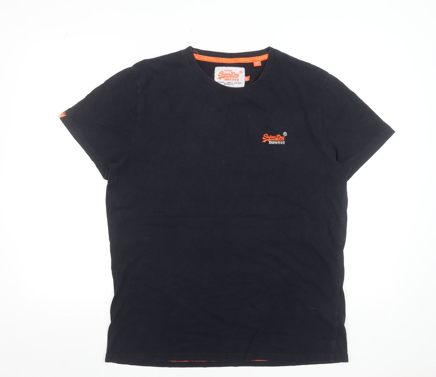 Superdry Men's Black XL Vintage Logo Crew Neck T-Shirt