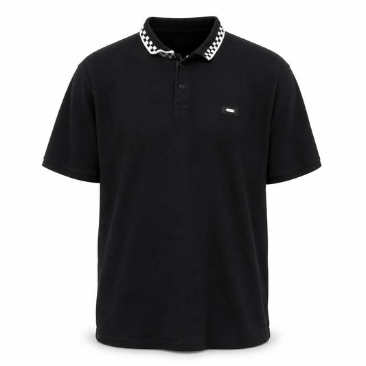 Equator Essential Mens Black 2XL Cotton Collared Polo Shirt