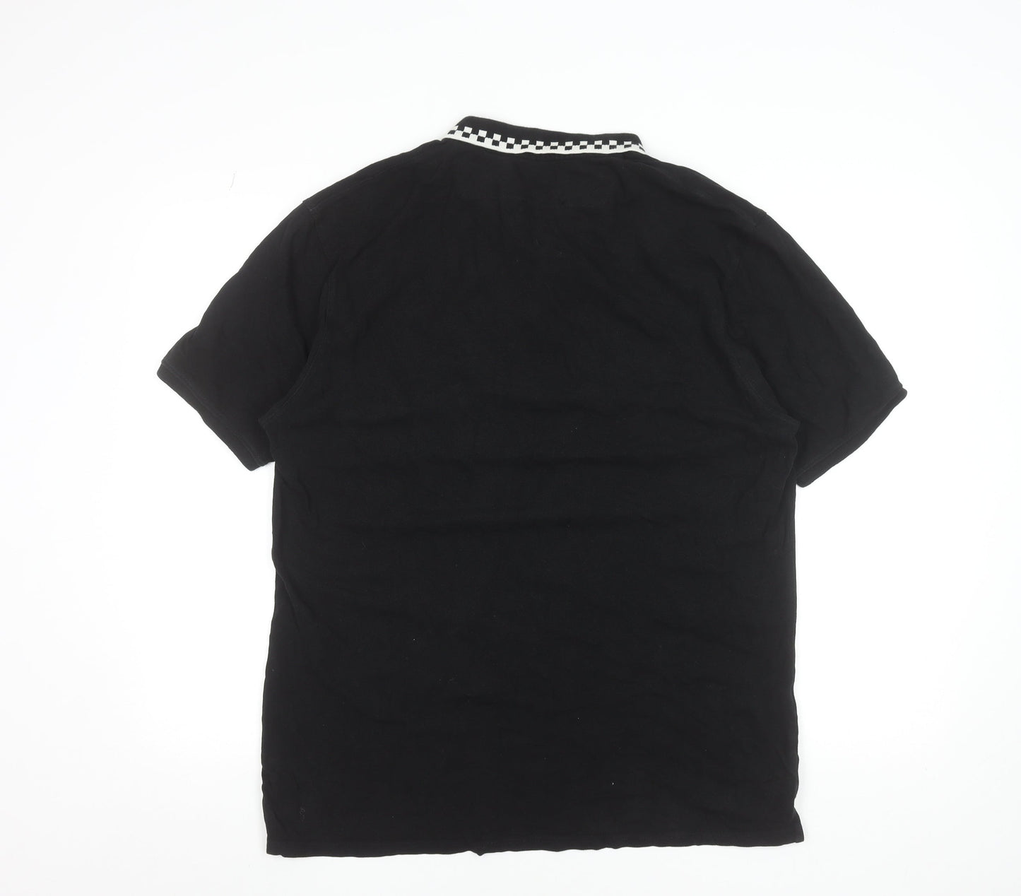 Equator Essential Mens Black 2XL Cotton Collared Polo Shirt