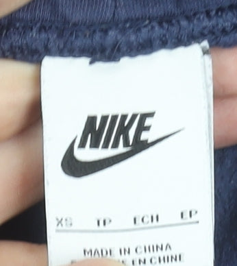 Nike Men Blue XS Jogger Sweatpants Cotton Fleece Tapered