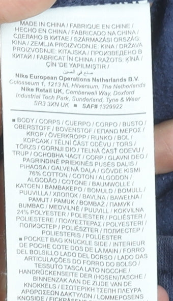 Nike Men Blue XS Jogger Sweatpants Cotton Fleece Tapered