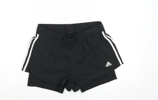 Adidas Womens Black M Running Shorts Aeroready Primegreen