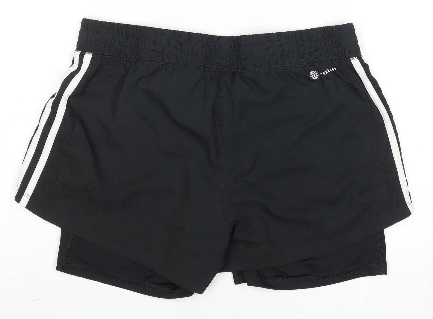 Adidas Womens Black M Running Shorts Aeroready Primegreen