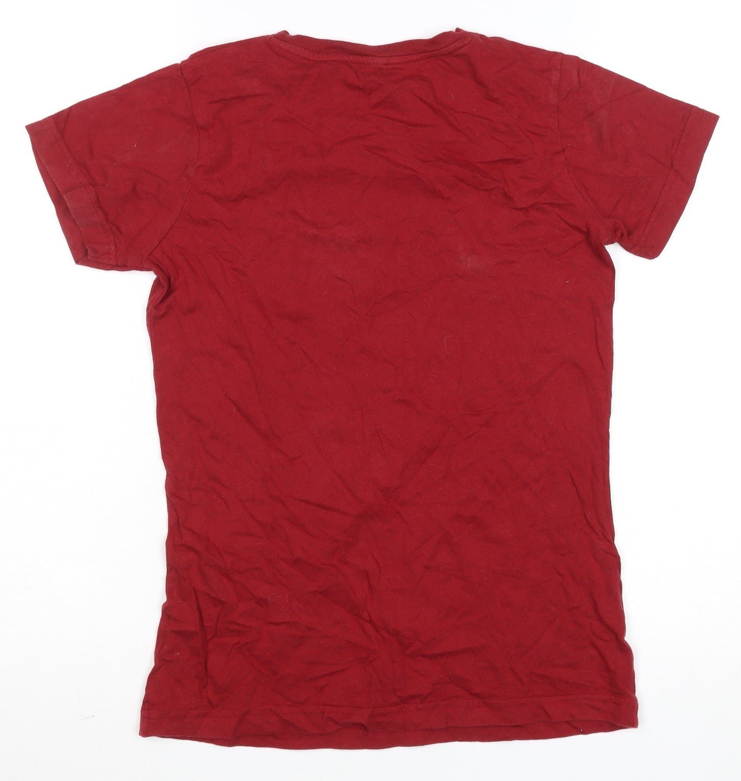 Warner Bros Women Red Gryffindor T-Shirt S Short Sleeve 100% Cotton