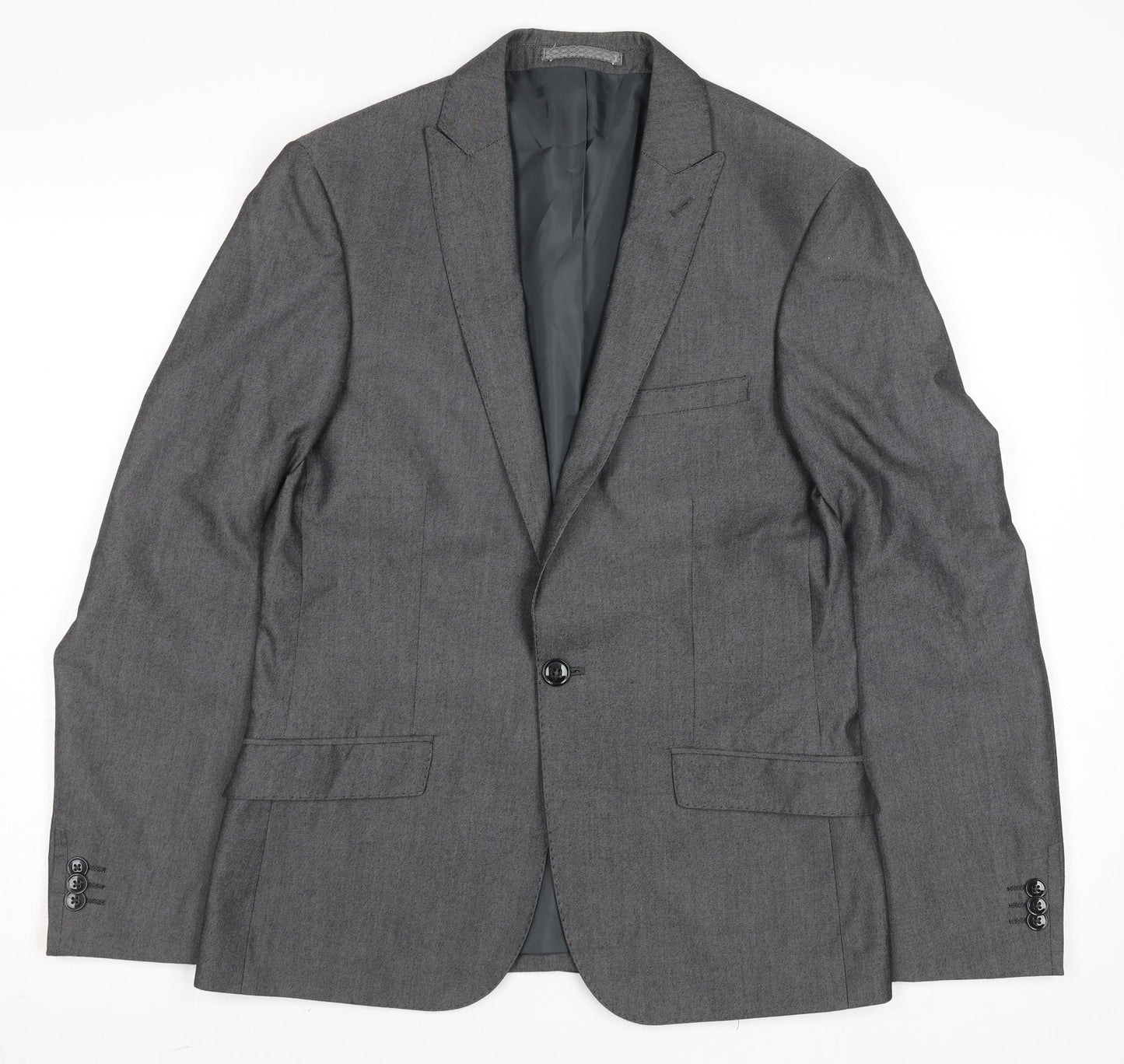 Marks and Spencer Men's Grey 36S Classic Single-Breasted Blazer