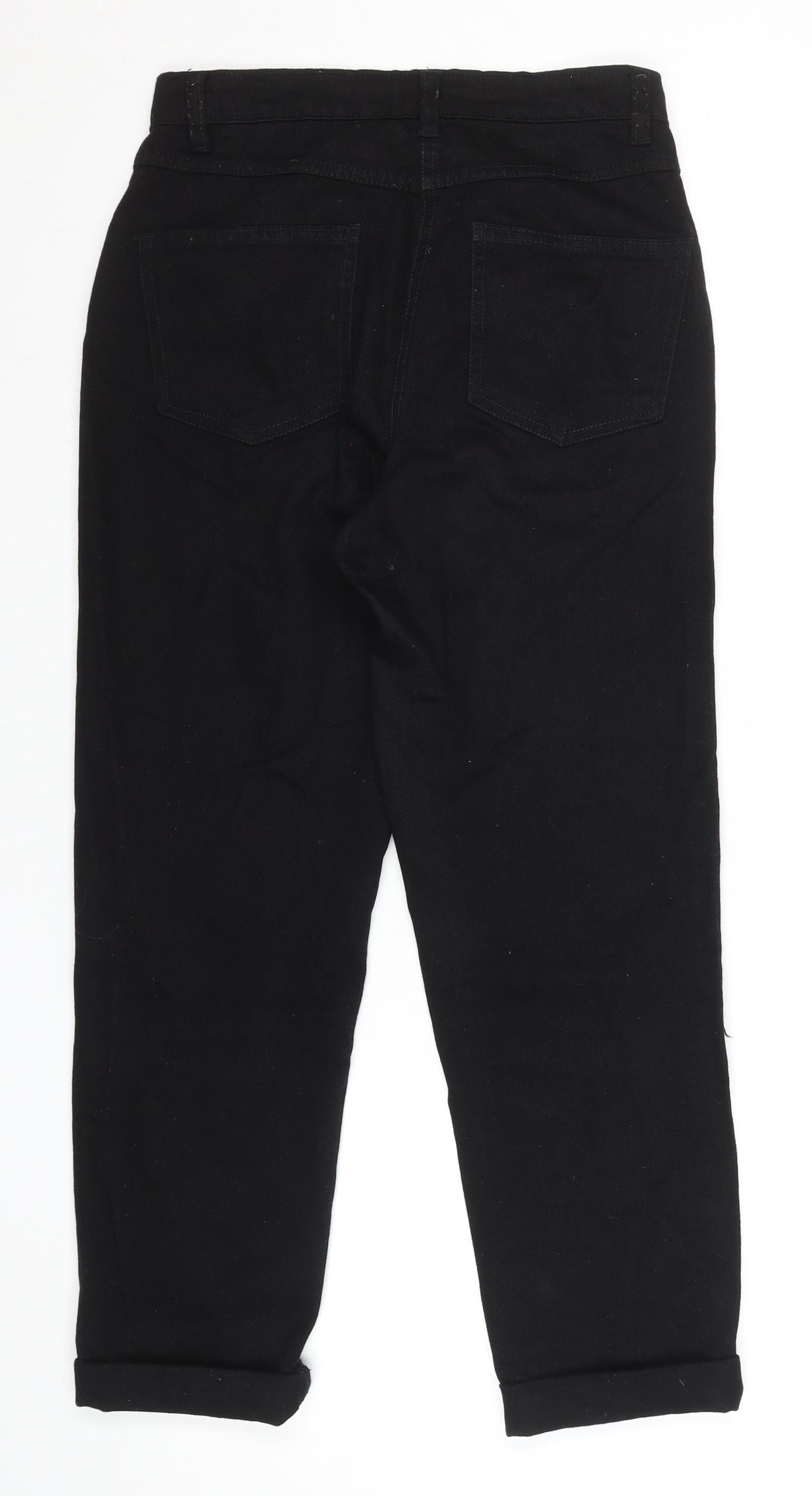 Parisian Women’s Black Distressed Boyfriend Jeans Size 6