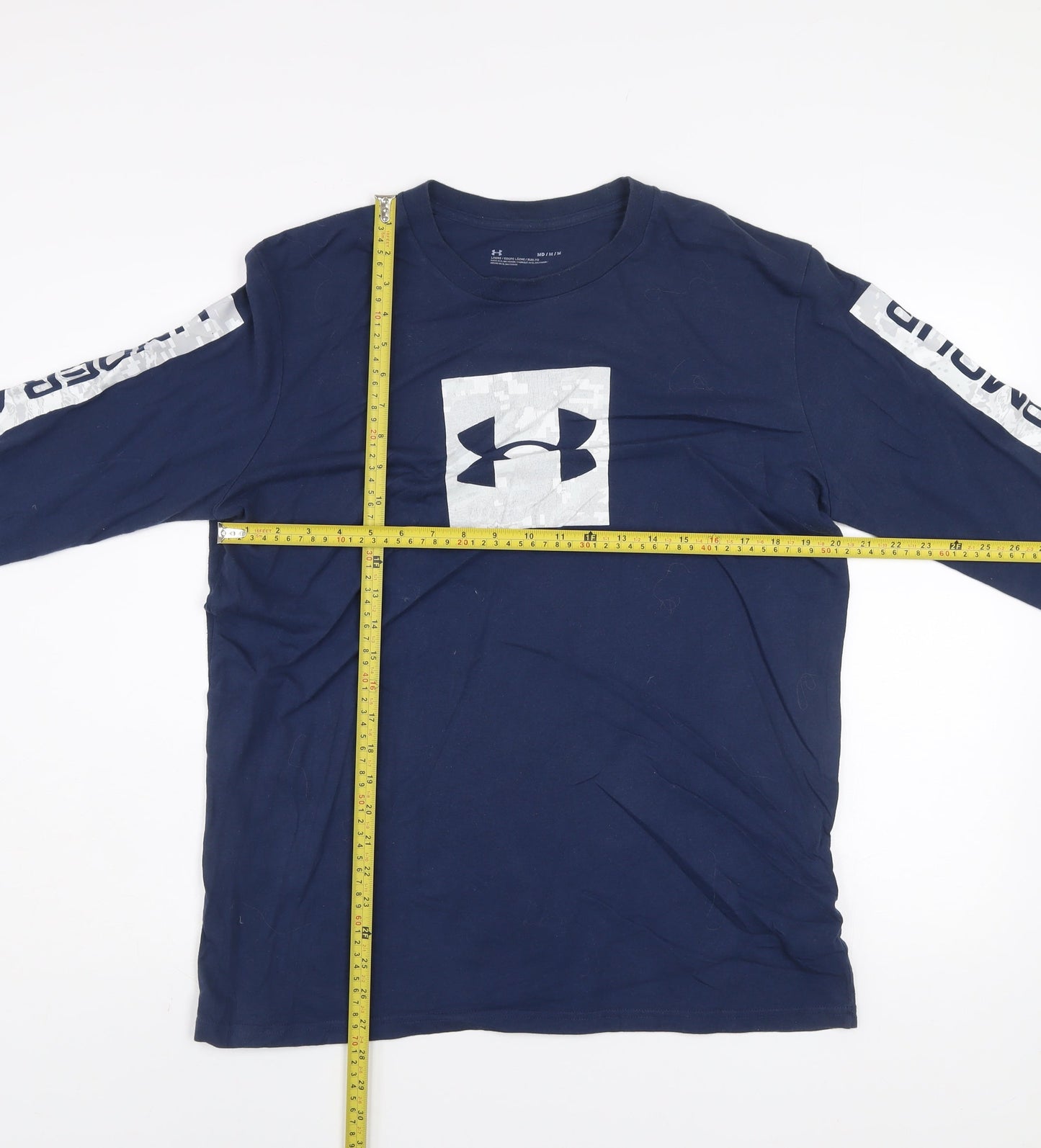 Under Armour Men's Blue Long Sleeve Crew Neck Sports Top M