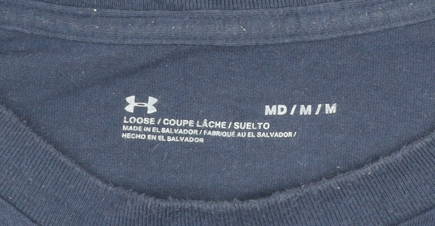 Under Armour Men's Blue Long Sleeve Crew Neck Sports Top M