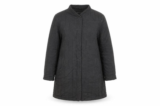 Womens UK Size 8 Regular Seasalt Cornwall Grey Linen Blend Coat