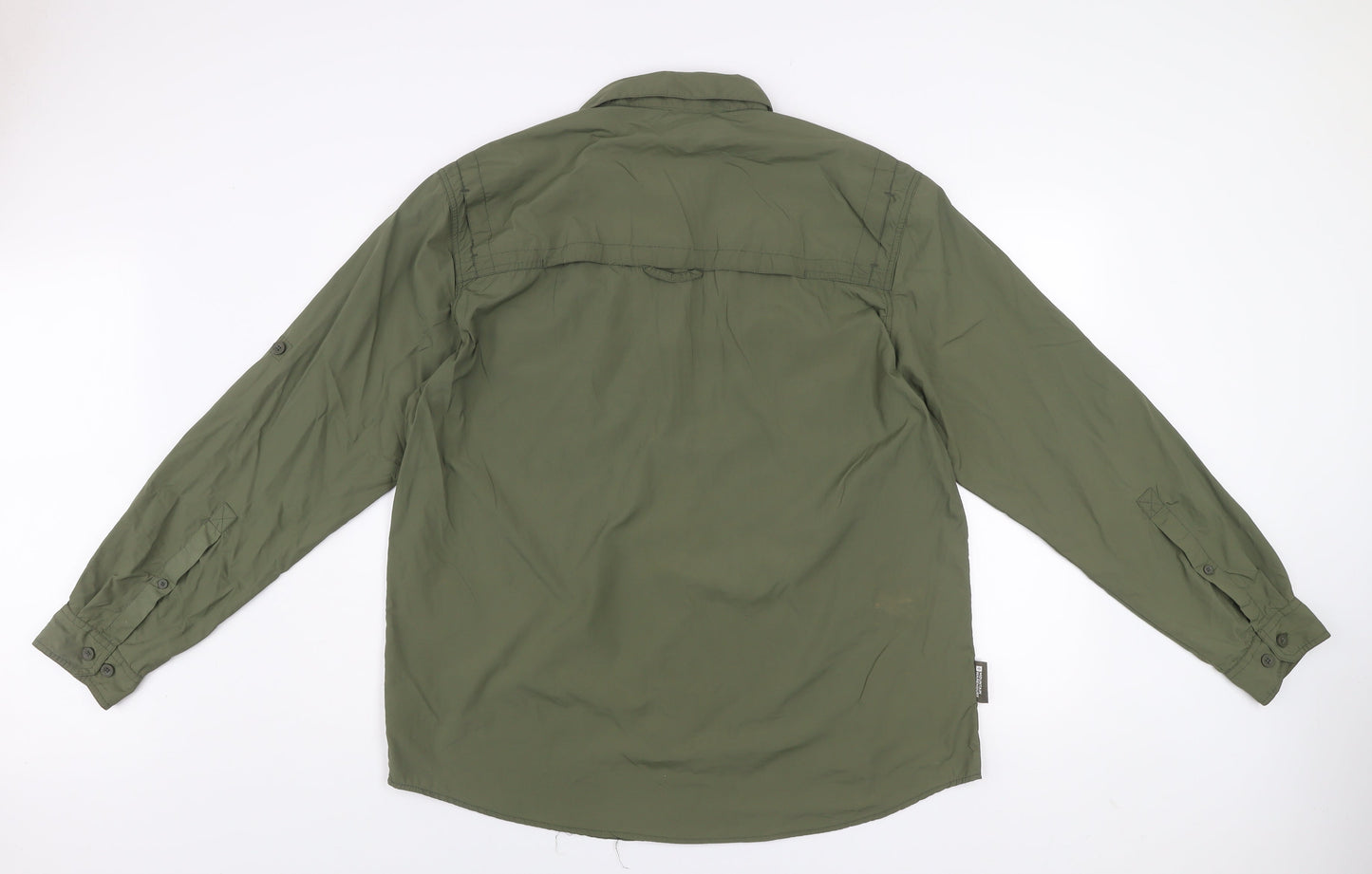Mountain Warehouse Men's Green XL Button-Up Nylon Travel Shirt