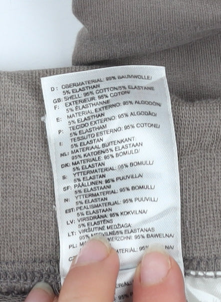 Adidas Womens Brown Jogger Trousers Size 10 Cotton Blend Activewear