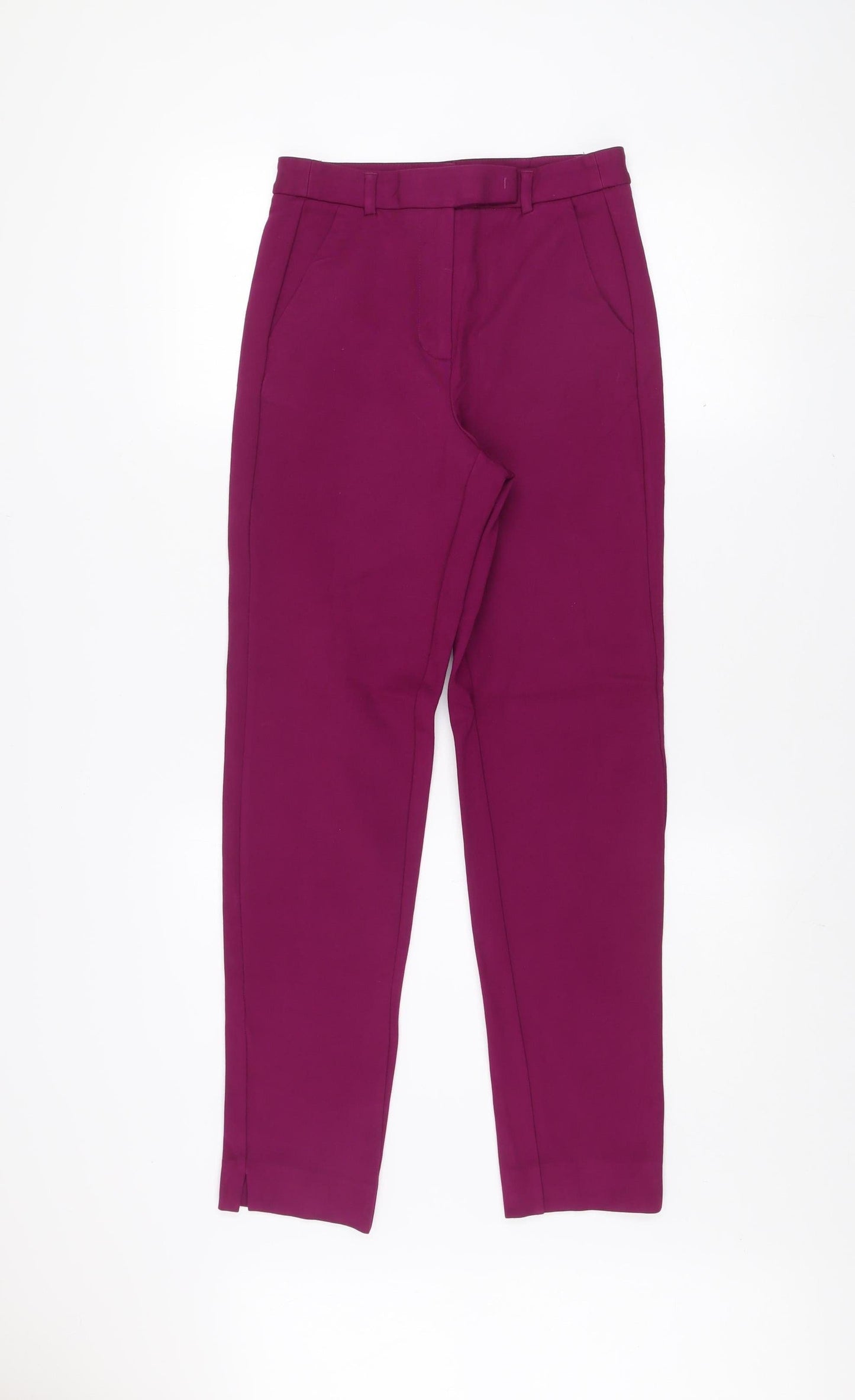 Marks and Spencer Women’s Purple Slim Fit Tapered Trousers Size 6