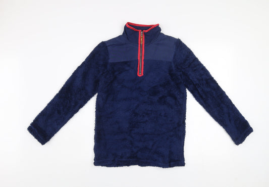 Joules Girls Blue Fleece 1/4 Zip Jacket 11-12 Years