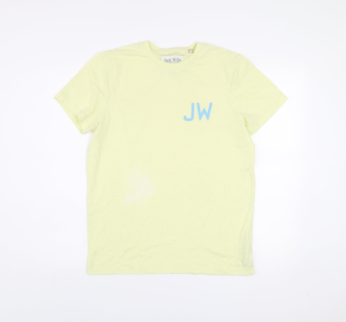 Jack Wills Men's Yellow Crew Neck Short Sleeve T-Shirt M