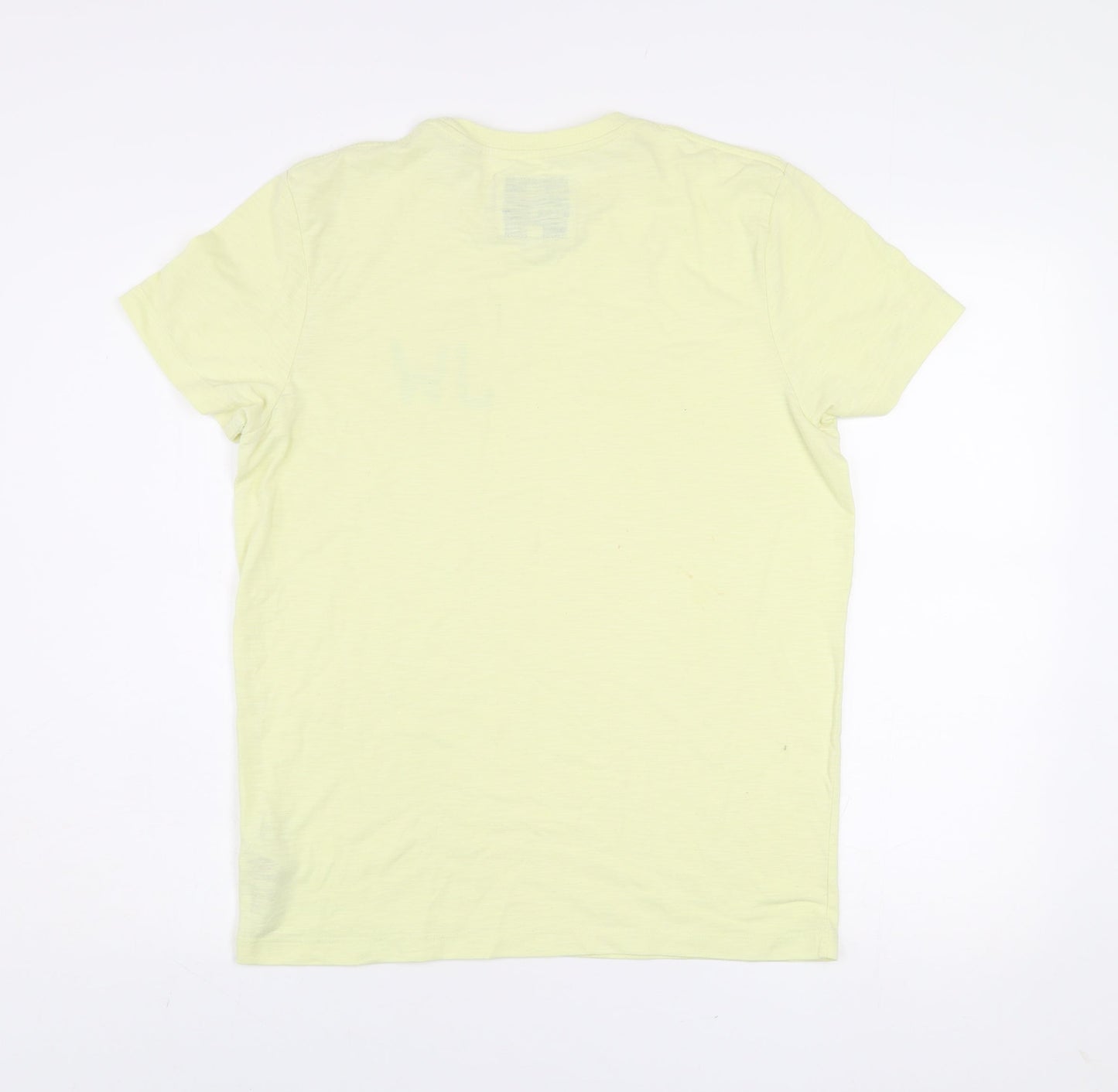 Jack Wills Men's Yellow Crew Neck Short Sleeve T-Shirt M