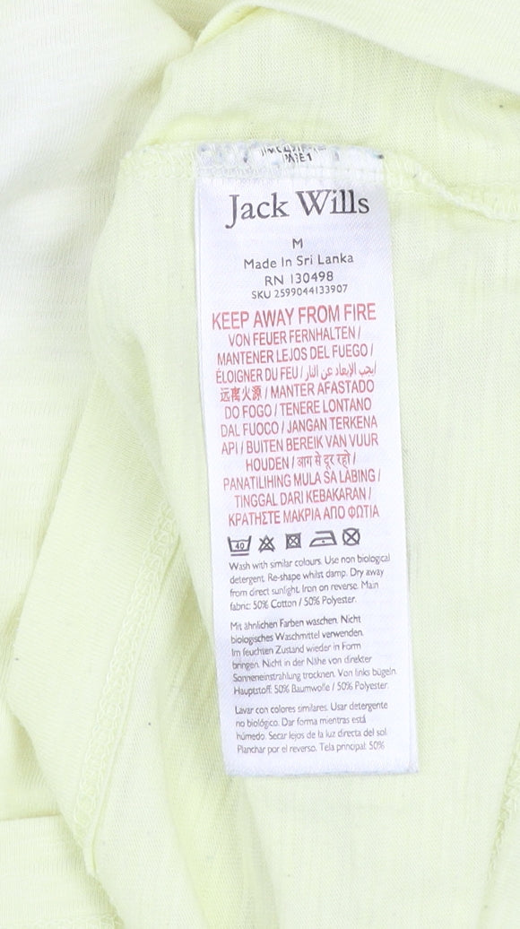 Jack Wills Men's Yellow Crew Neck Short Sleeve T-Shirt M