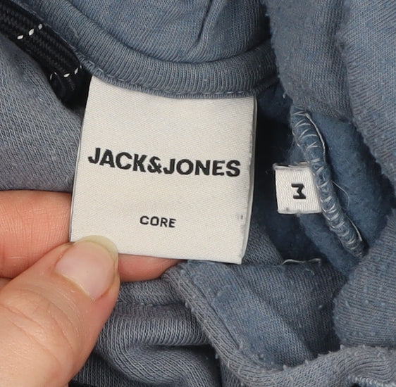 Mens UK M Regular JACK & JONES Blue Pullover Hoodie