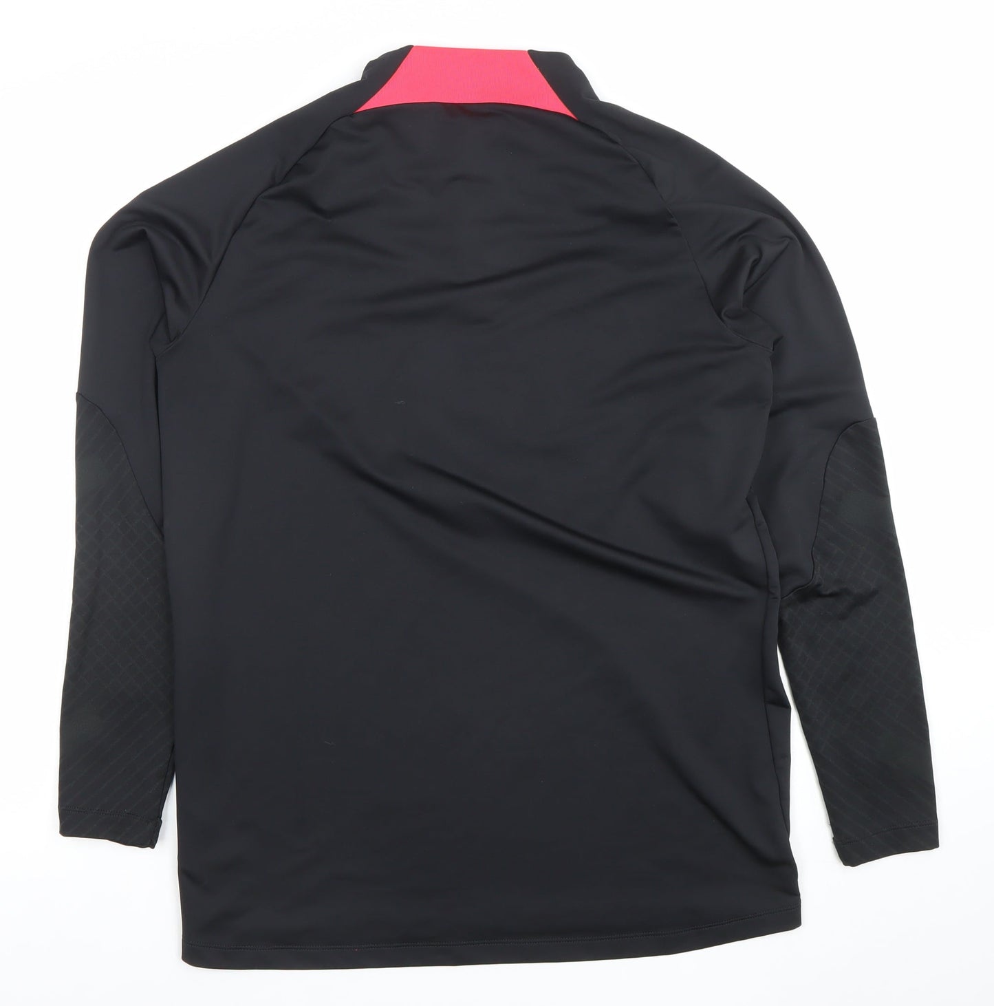 Nike Men’s Black L Liverpool FC Dri-FIT 1/4 Zip Slim Fit Football Top