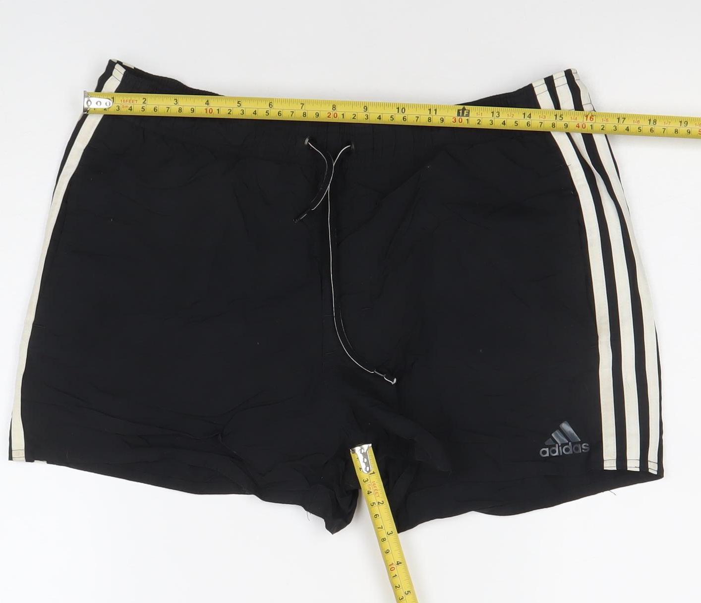 Adidas Women Black S Athletic Running Shorts Elastic Waist Quick Dry
