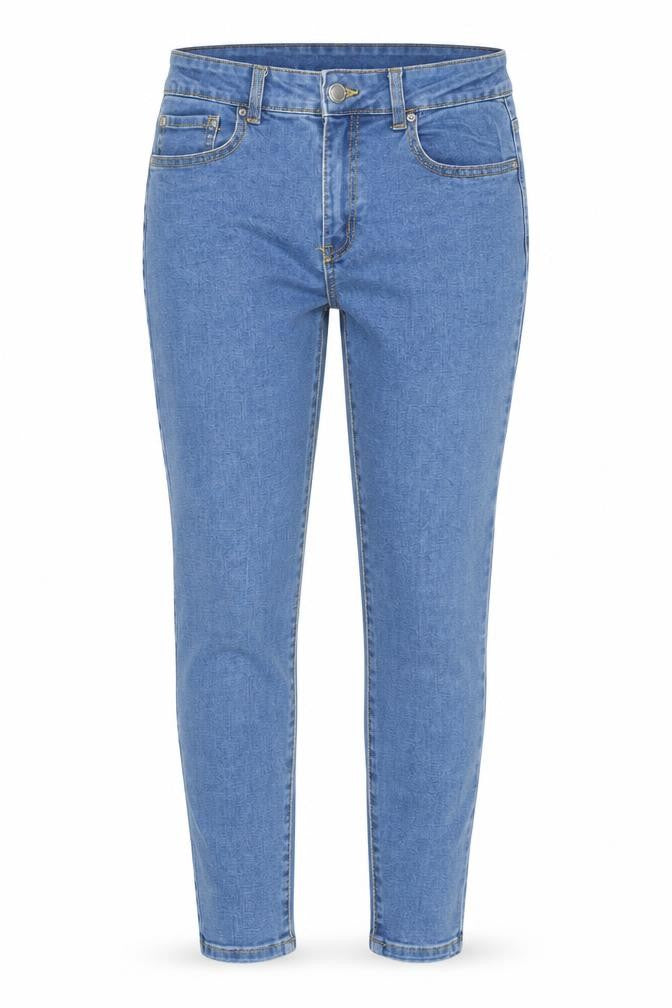 Front view of Denim Co. Women's Blue Mid Rise Skinny Jeans, size 12