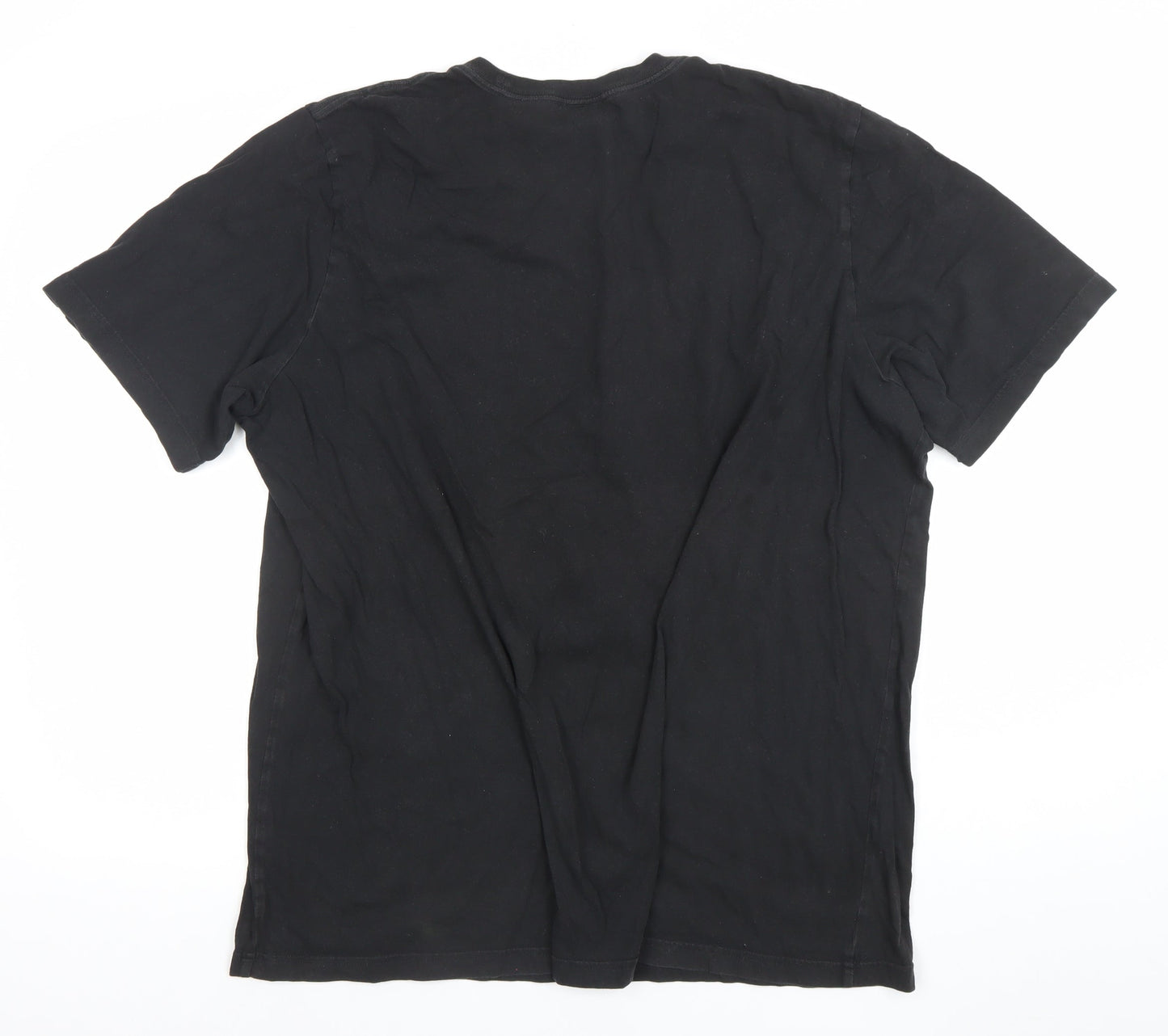 Adidas Mens Black XL Graphic Logo Short Sleeve Cotton T-Shirt