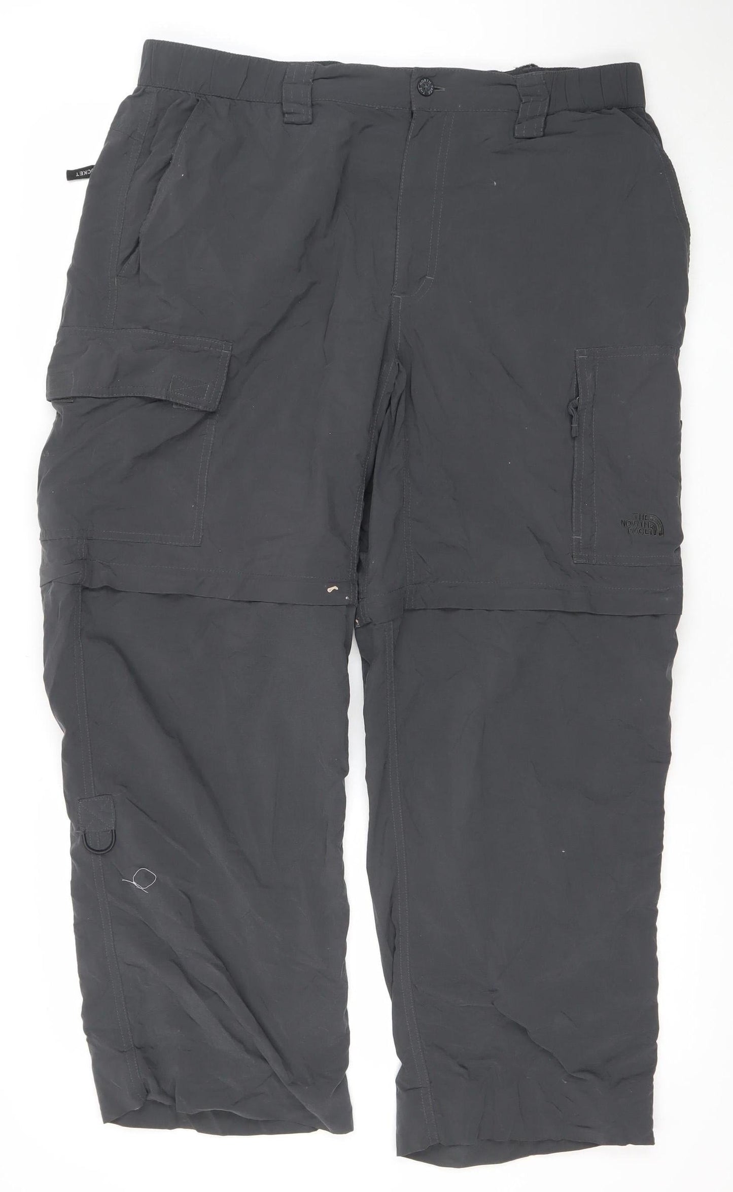 The North Face Men's Black Nylon Cargo Trousers L Lightweight Outdoor