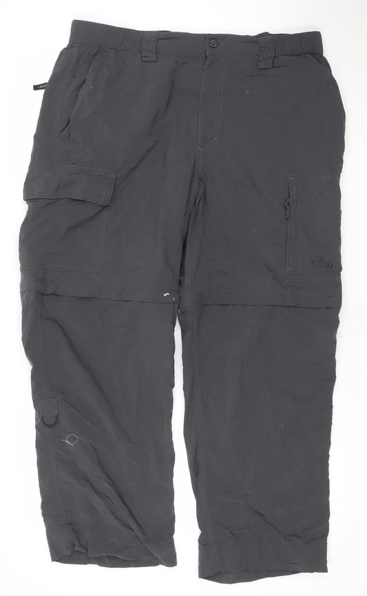 The North Face Men's Black Nylon Cargo Trousers L Lightweight Outdoor