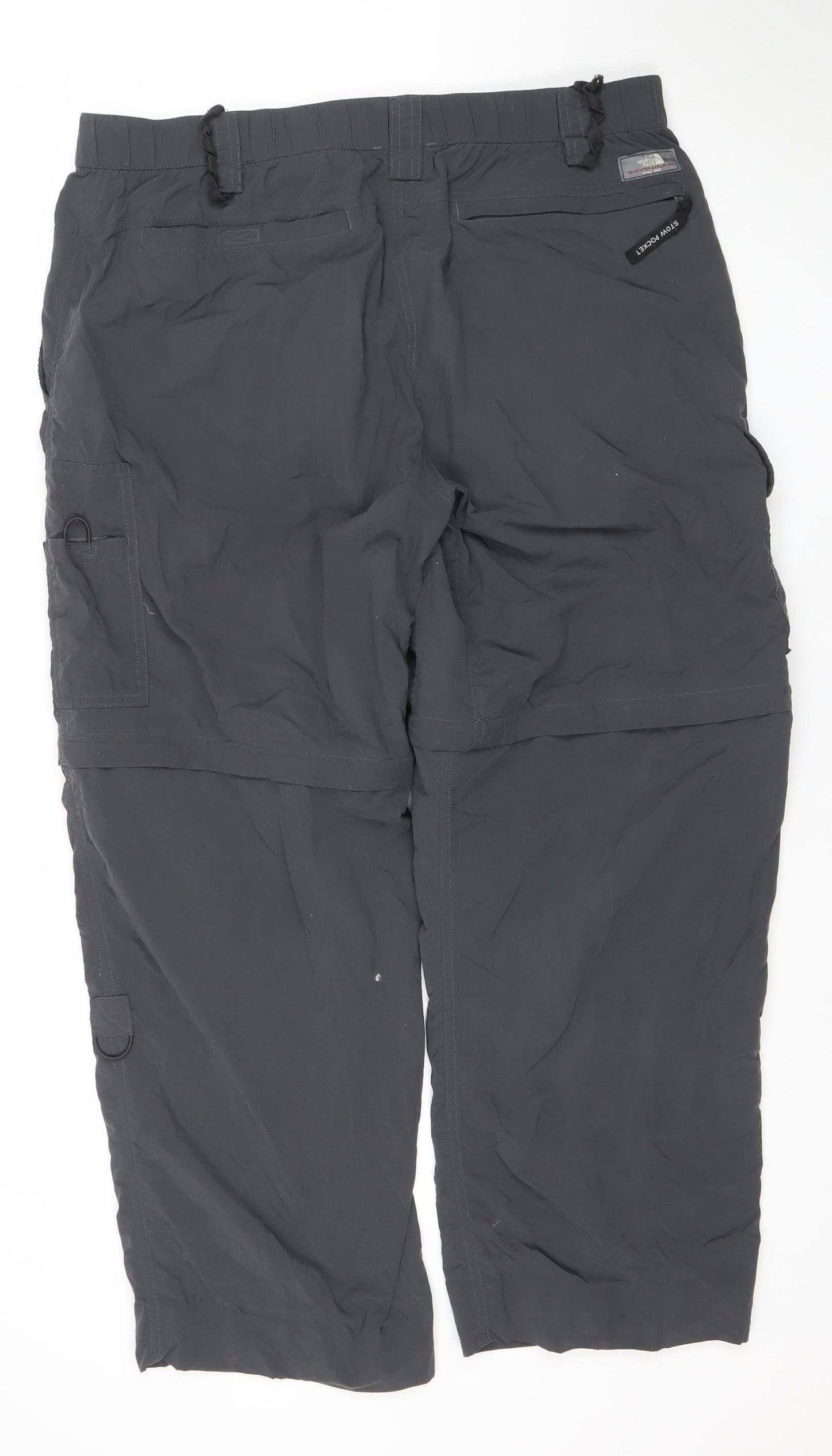 The North Face Men's Black Nylon Cargo Trousers L Lightweight Outdoor