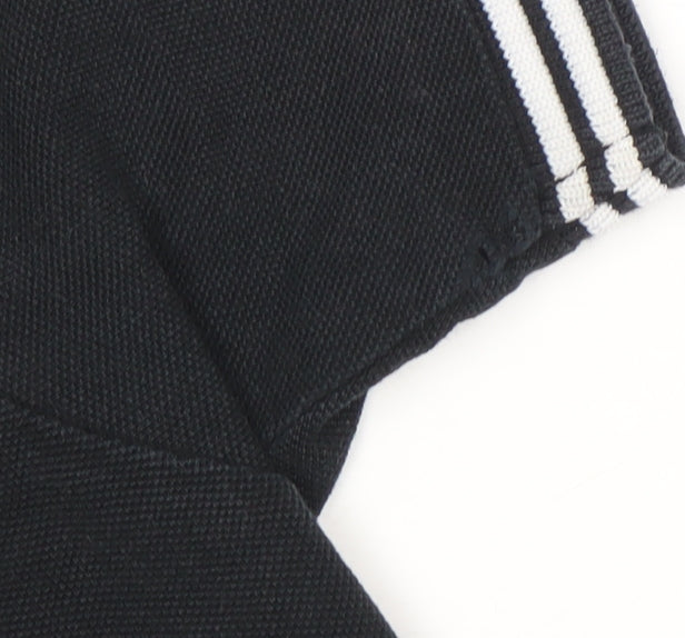Firetrap London Men's Black Short Sleeve Cotton Polo Shirt Size S