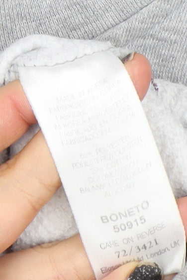 Ellesse Men's Grey Pullover Sweatshirt M Retro Embroidered Logo