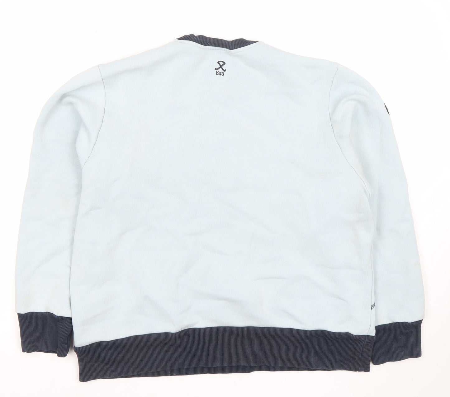 Adidas Men's Blue Crew Neck Pullover Sweatshirt Size M