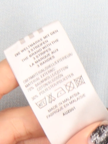 Adidas Men's Blue Crew Neck Pullover Sweatshirt Size M