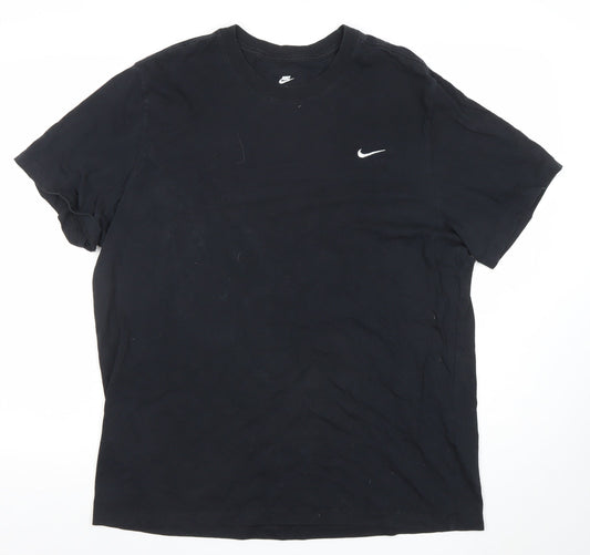 Nike Men's Black XL Cotton Crew Neck Short Sleeve Sports T-Shirt
