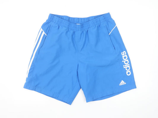 Adidas Men's Blue Large Athletic Quick Dry Activewear Shorts