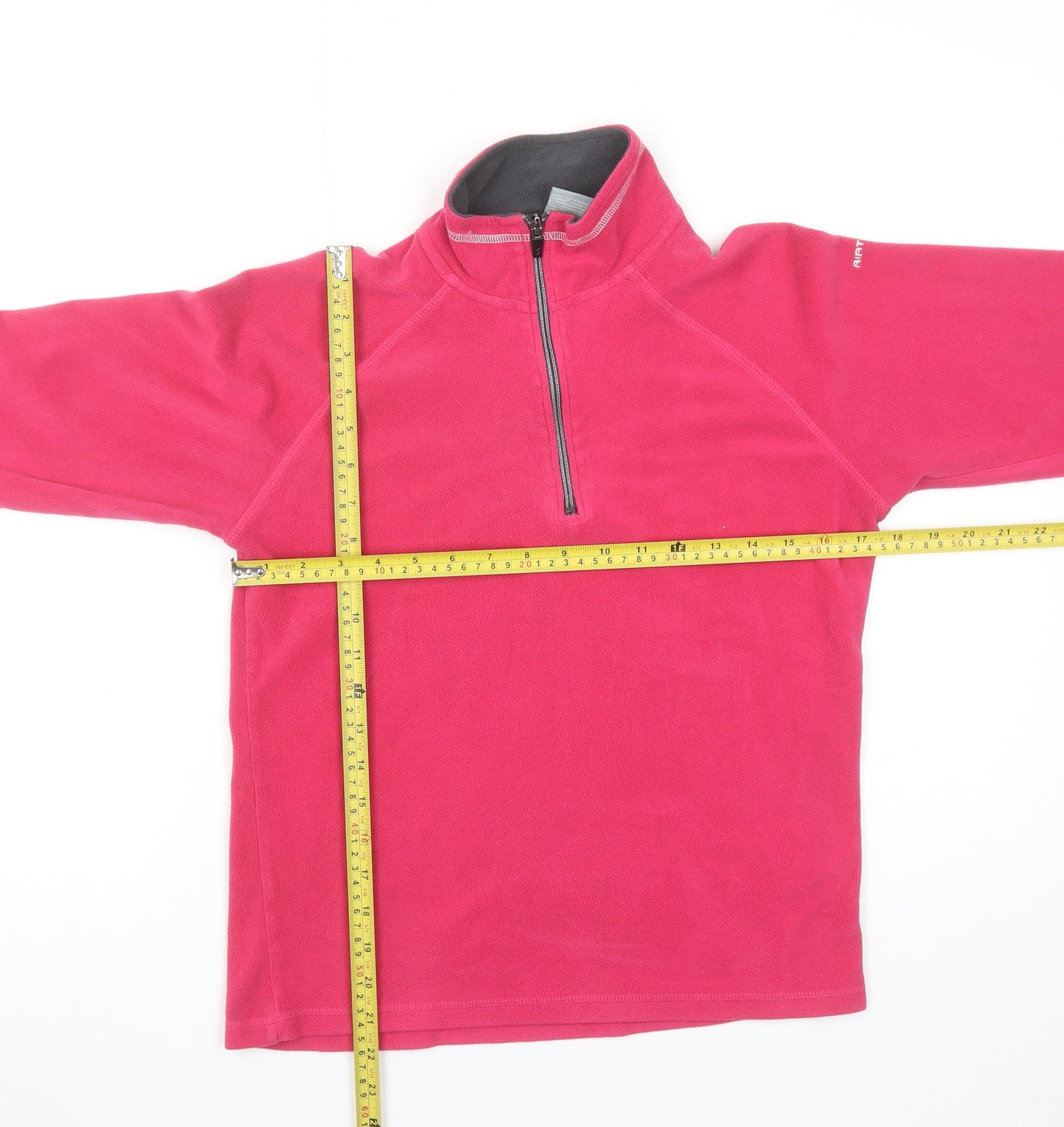 Trespass Women Pink Fleece Pullover Sweatshirt L 1/2 Zip Warm Lined