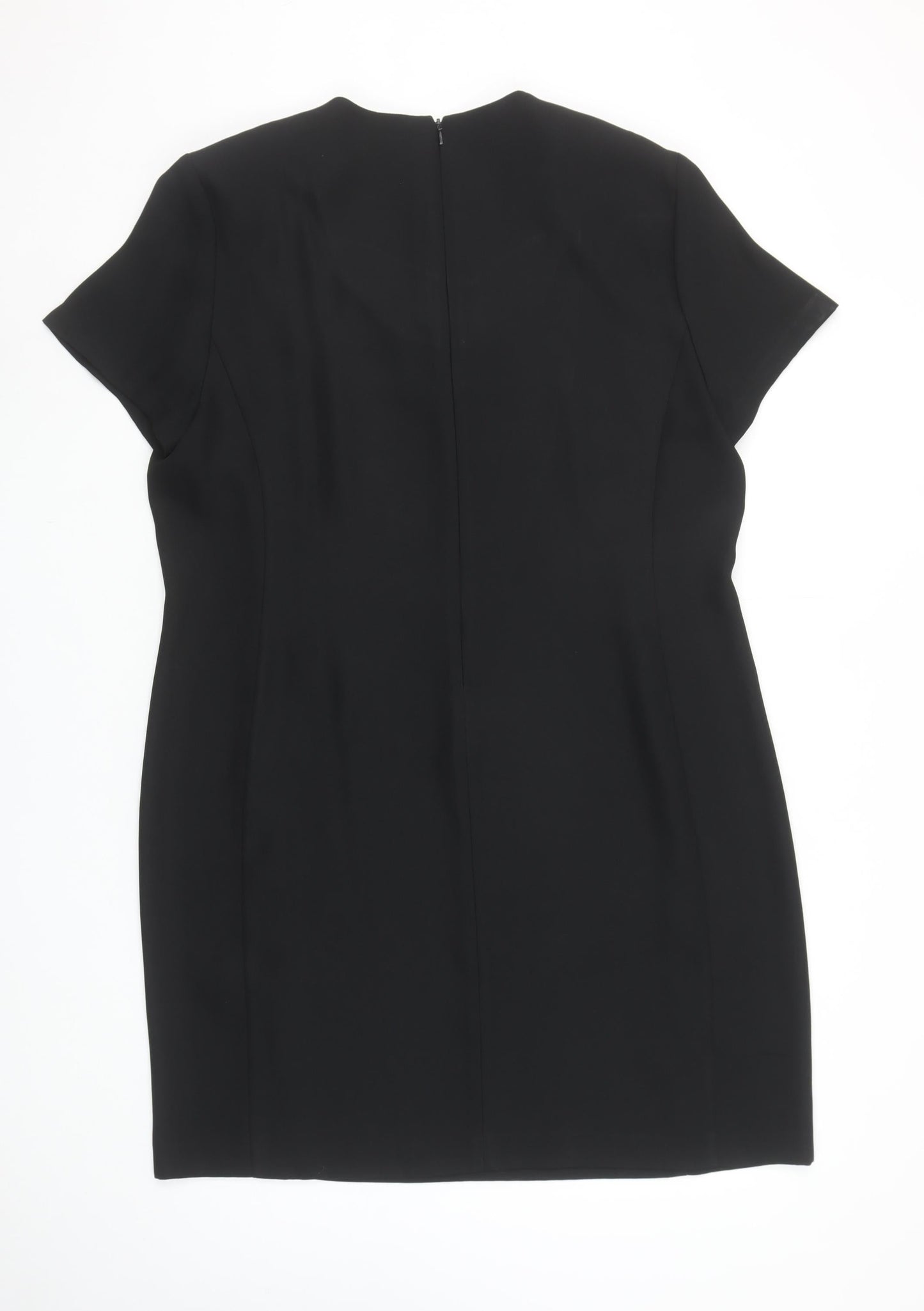 Opera Richards Women's Black Size 18 Sheath Knee Length Dress